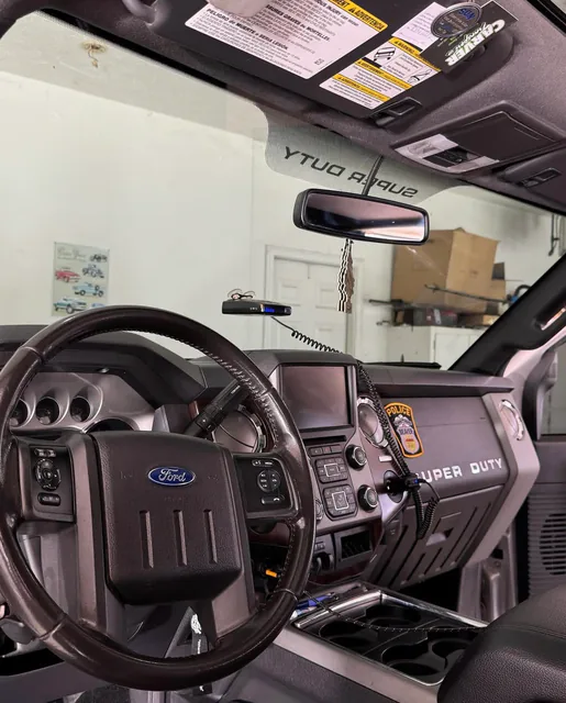 Clean specialty service truck interior after detailing